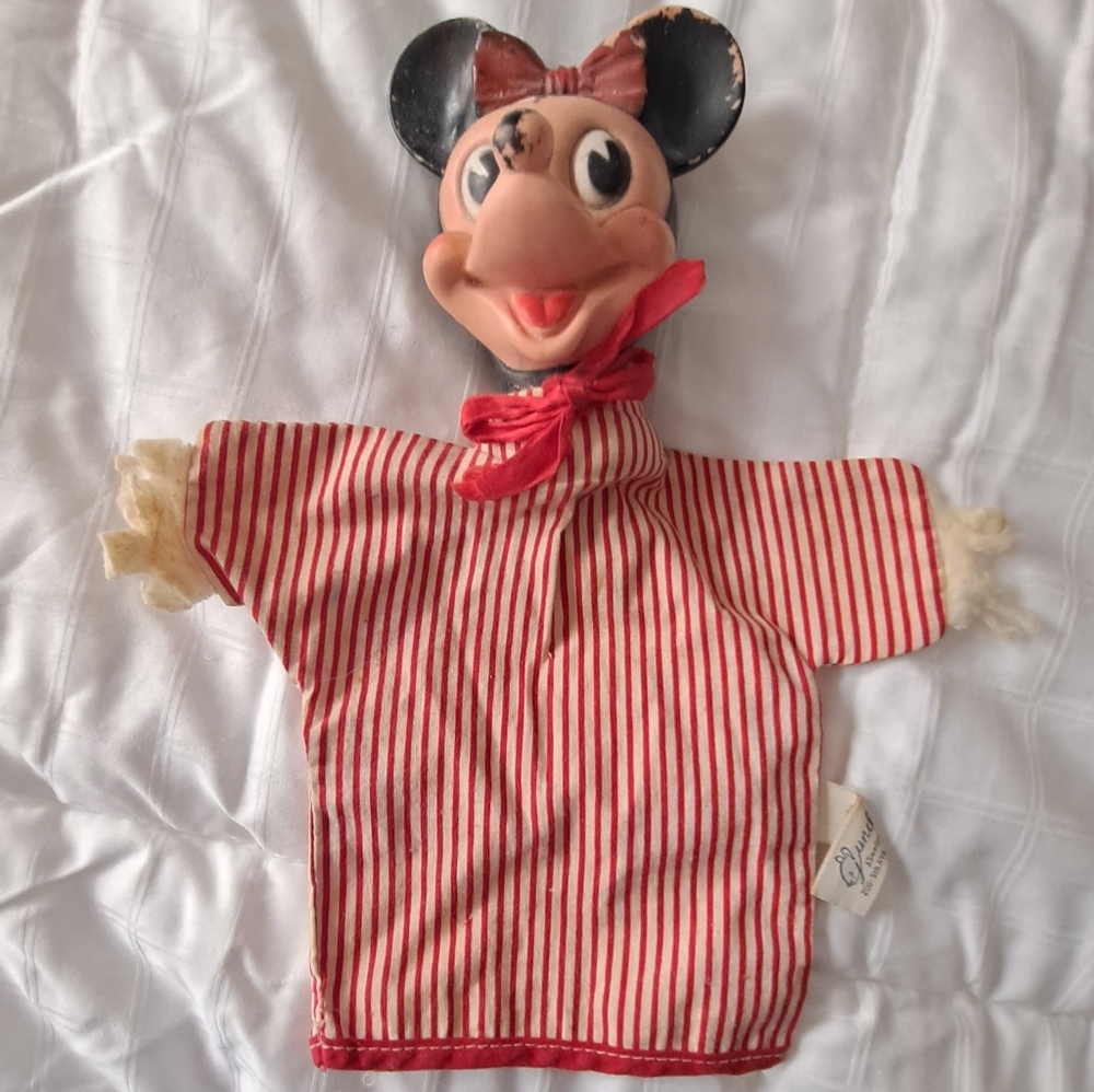 Vintage 1950s Minnie Mouse puppet